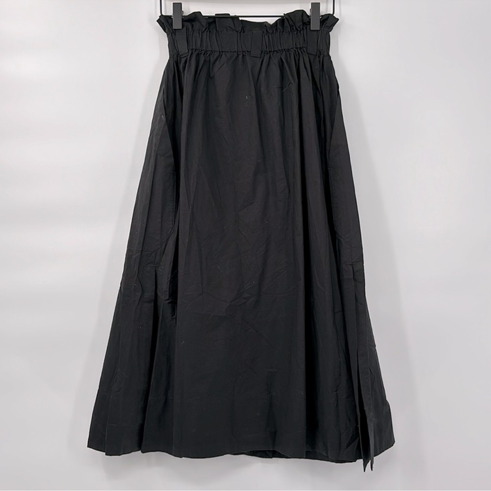 Everlane The Easy Button-Front Skirt in Black - Picture 6 of 11